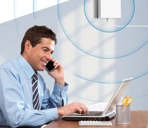 Office and commercial cell phone signal boosters