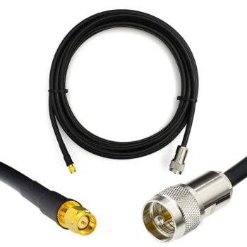 5D-FB Waterproof SMA Male – PL259 UHF Coaxial Cable